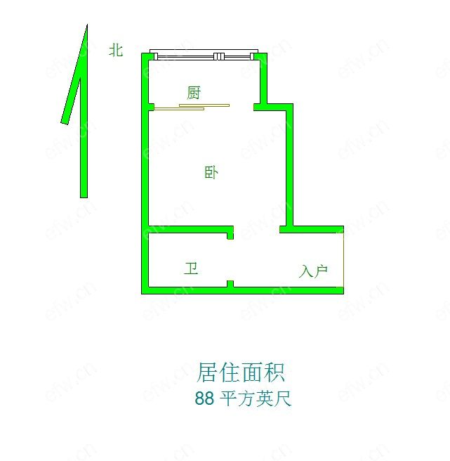 嘉德花园 1室0厅