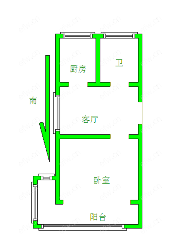 惠华新村 1室1厅