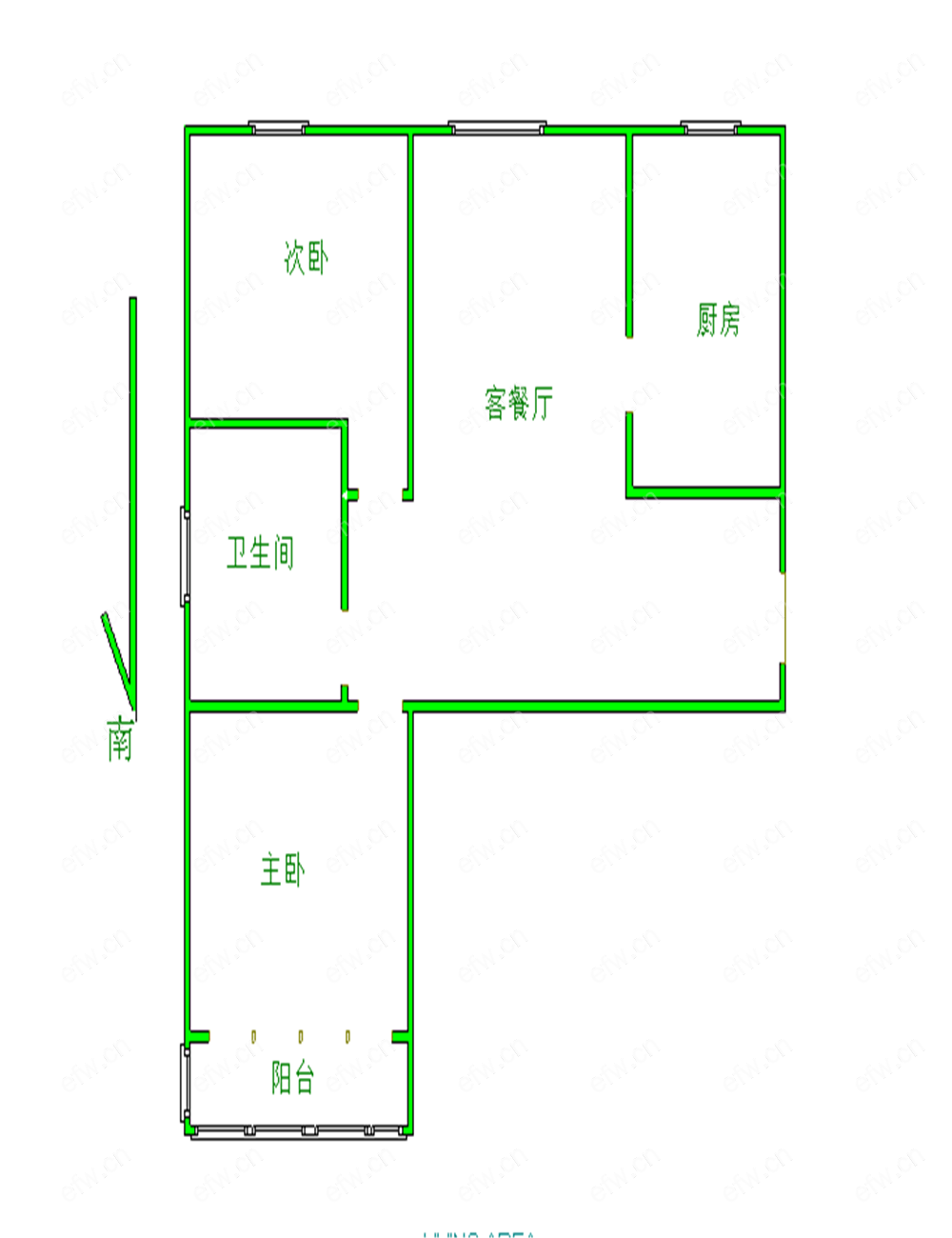 尤渡苑(104号-117号,351号-384号) 2室2厅