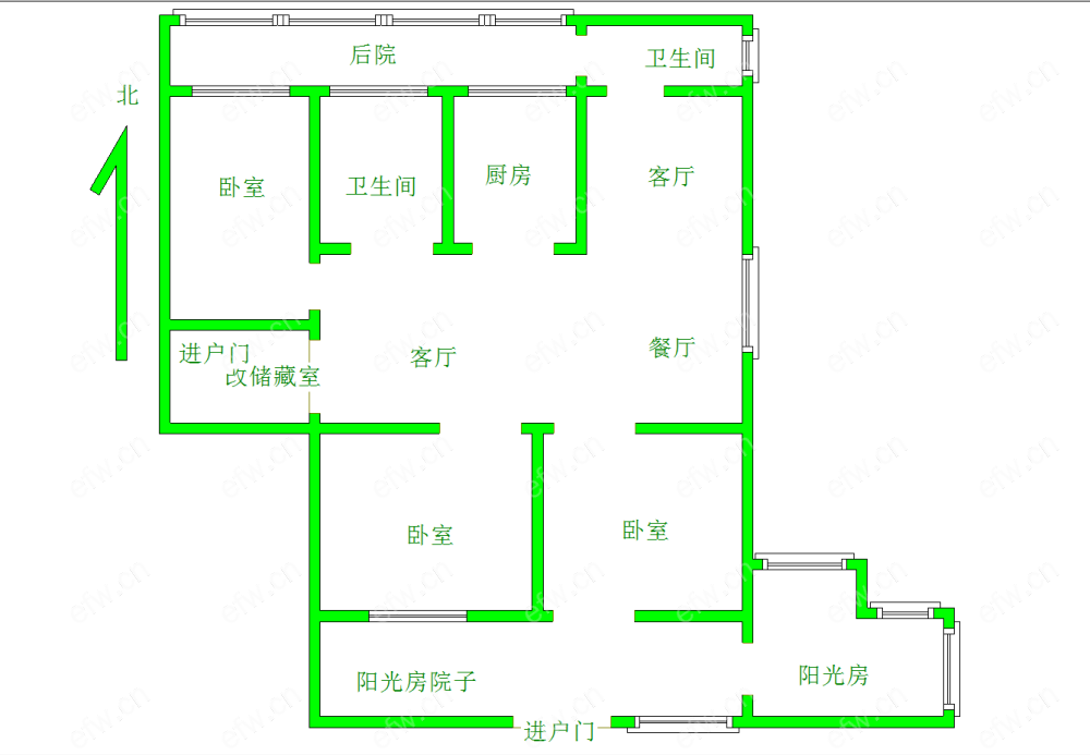 泰康新村（101-124） 3室2厅