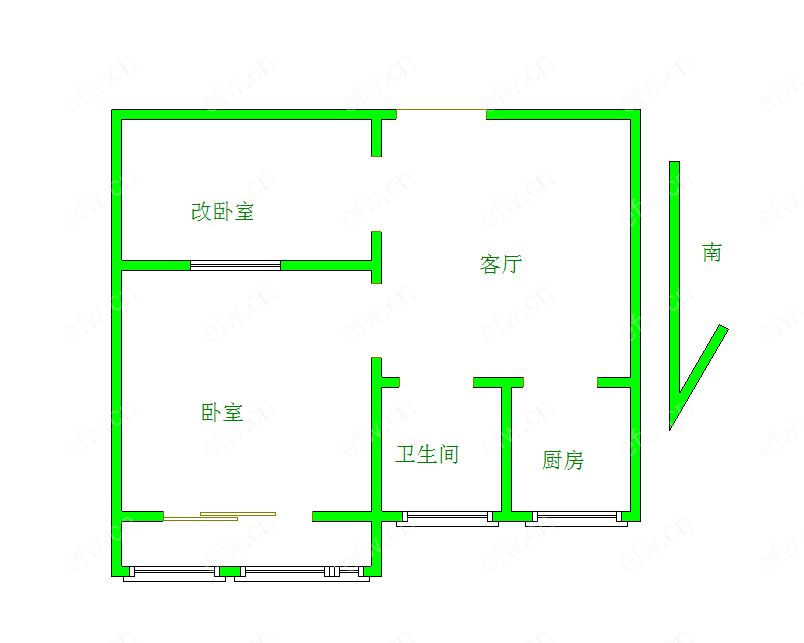 棉花巷 2室1厅