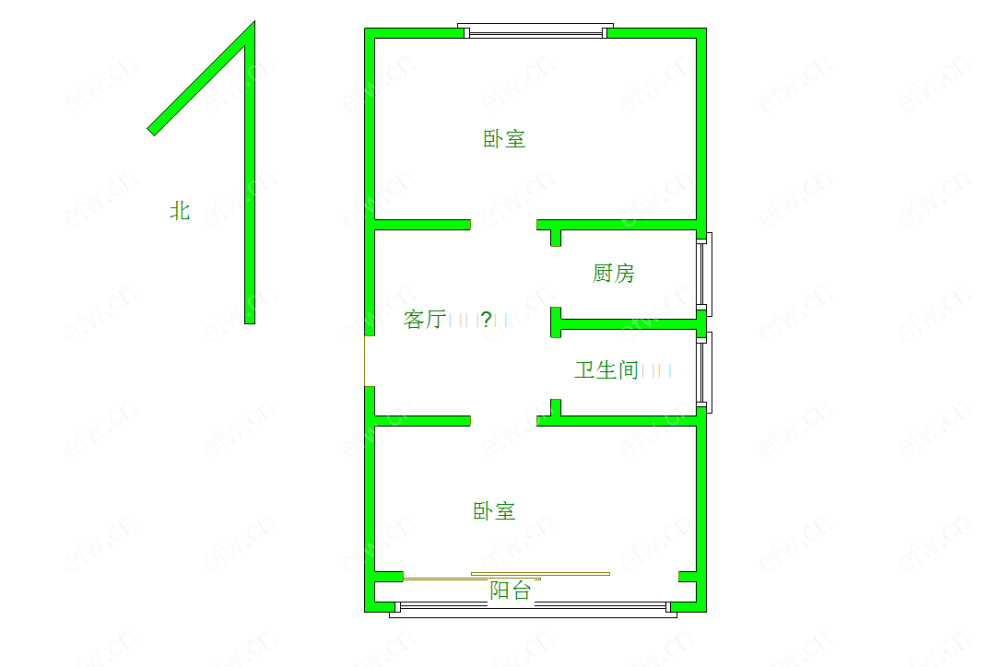 中南新村 2室1厅........................................