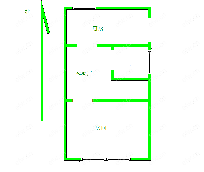 盛岸一村 1室1厅 地铁口位置