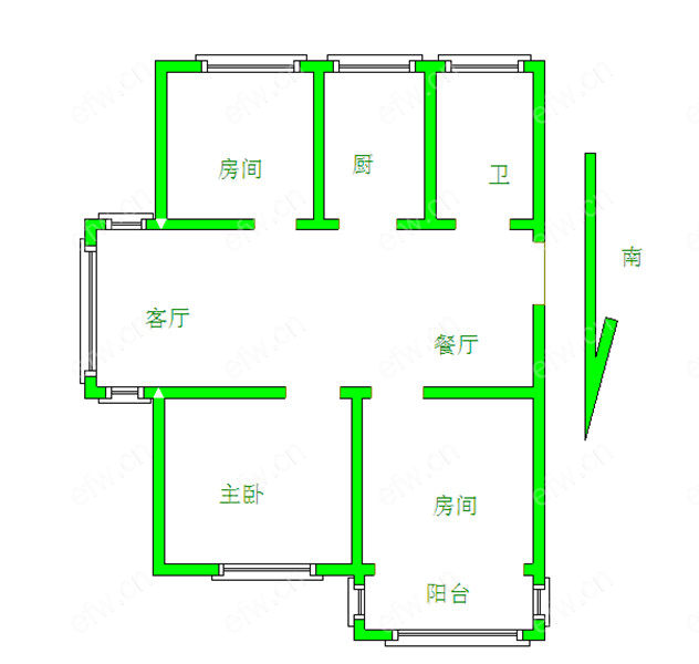 二泉东园 3室2厅