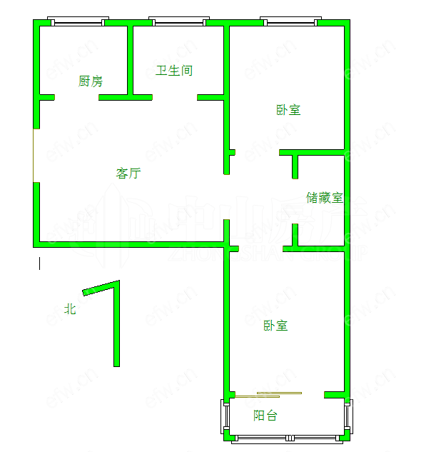 五河新村 2室1厅
