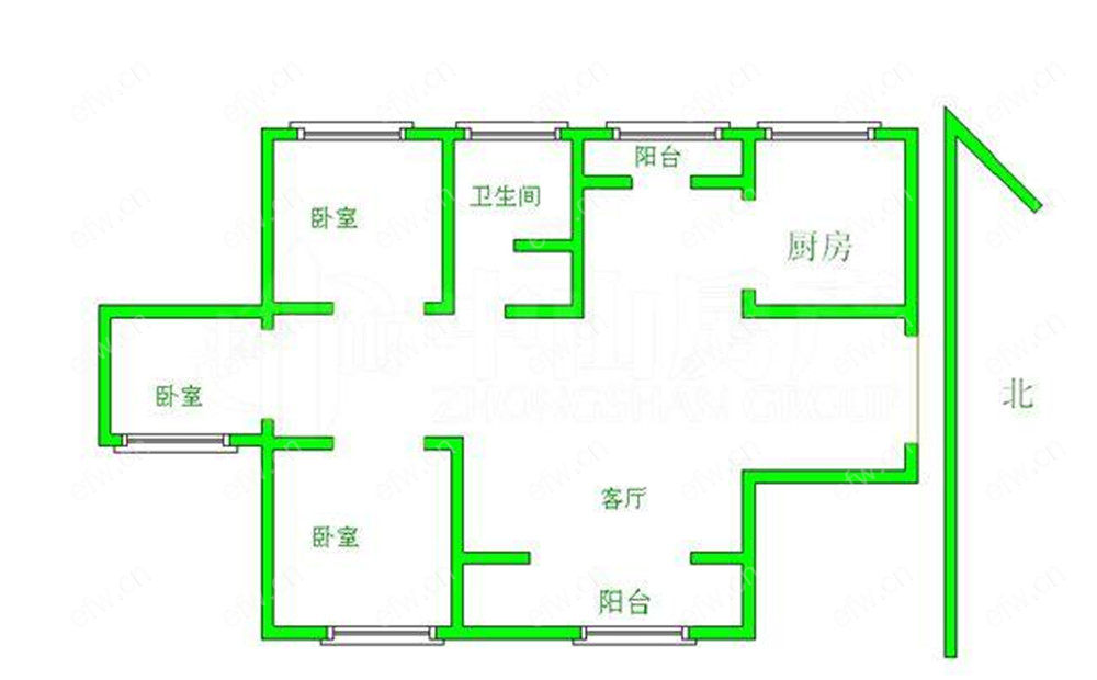 绿地世纪城三期 3室2厅
