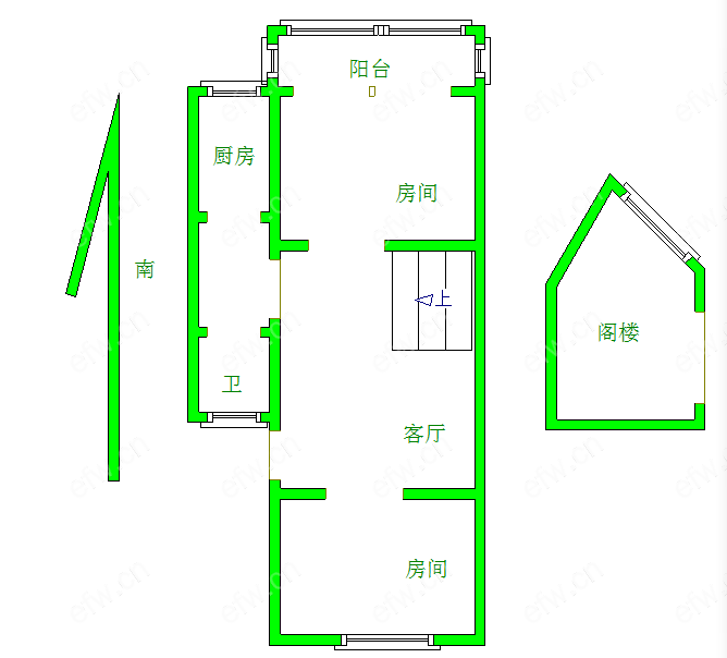 槐古二村 2室1厅