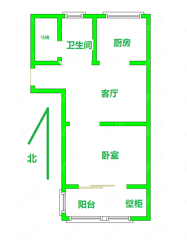 曹张新村 1室1厅