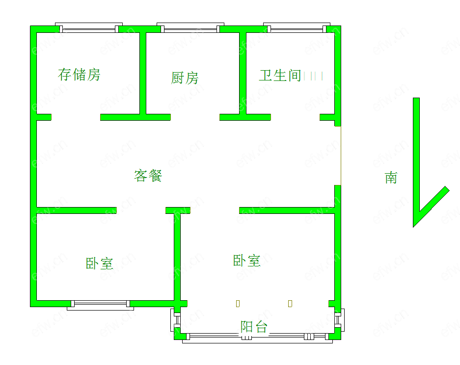 人民西路124号 3室2厅