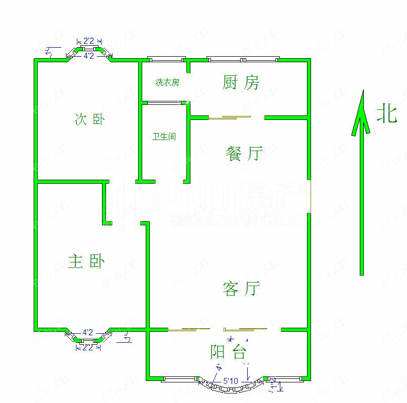 隐秀苑 2室2厅 重新装修了