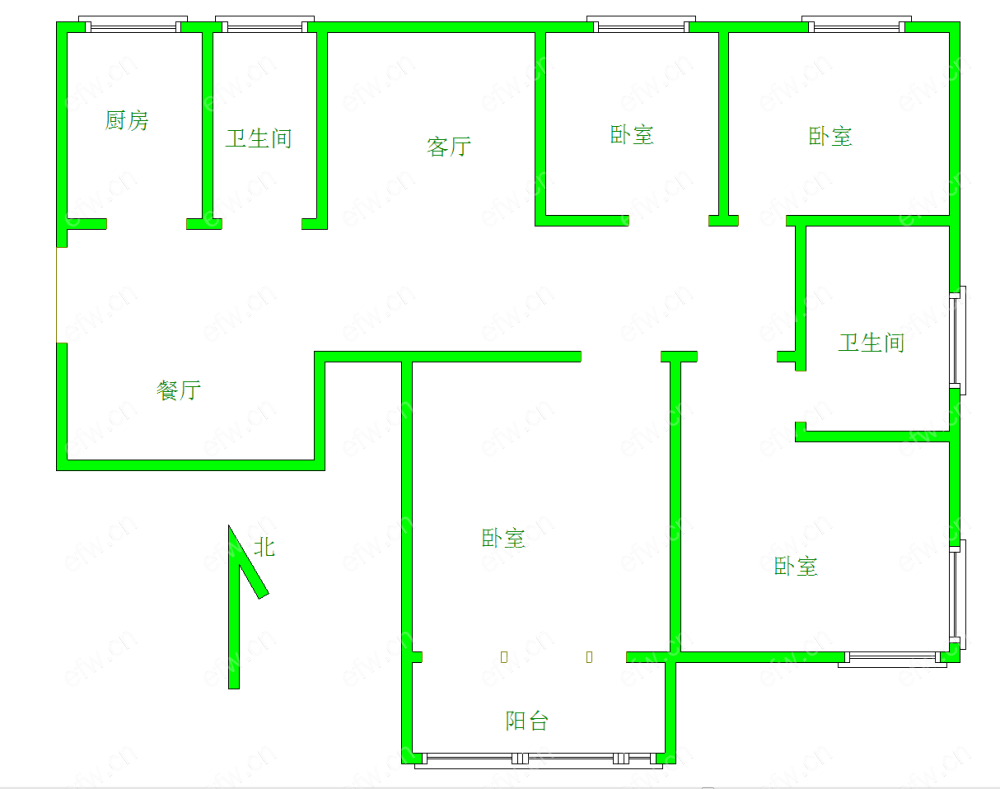 凤翔馨城 4室2厅