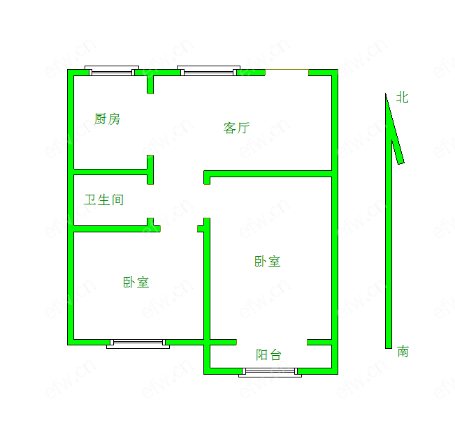 永胜新村 2室1厅精装修