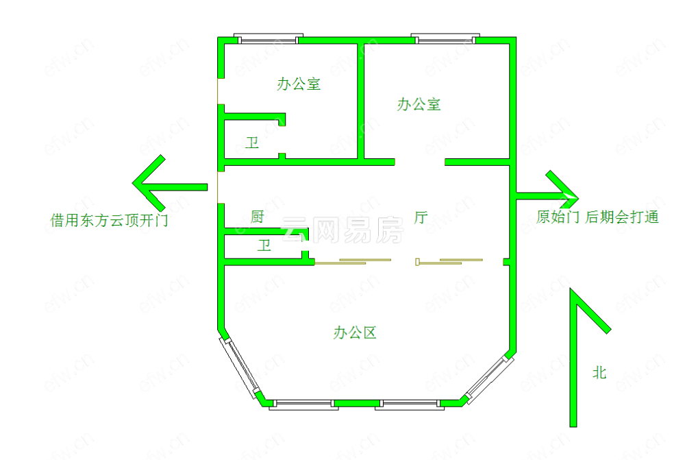 婚装全明东边户3房,县前东街 格局工整合理