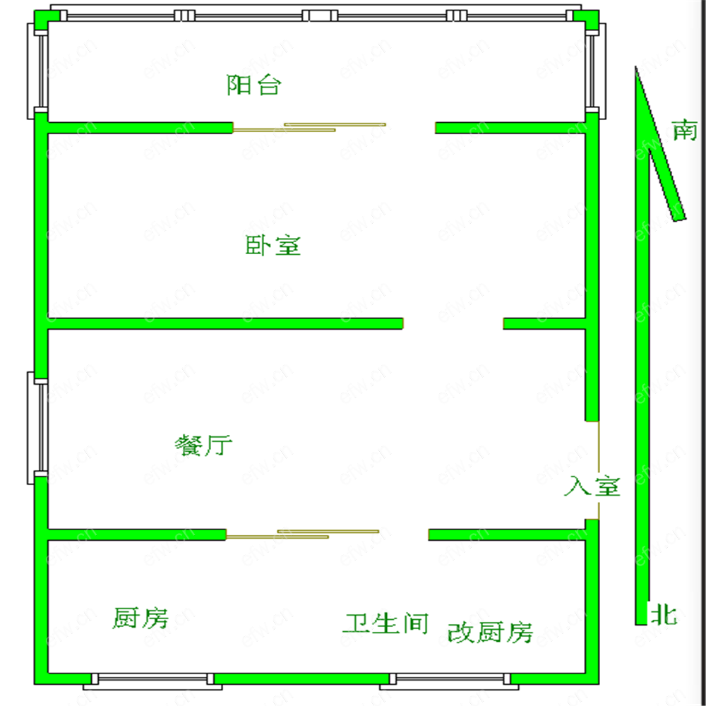 庄前新村（1-48号） 1室1厅