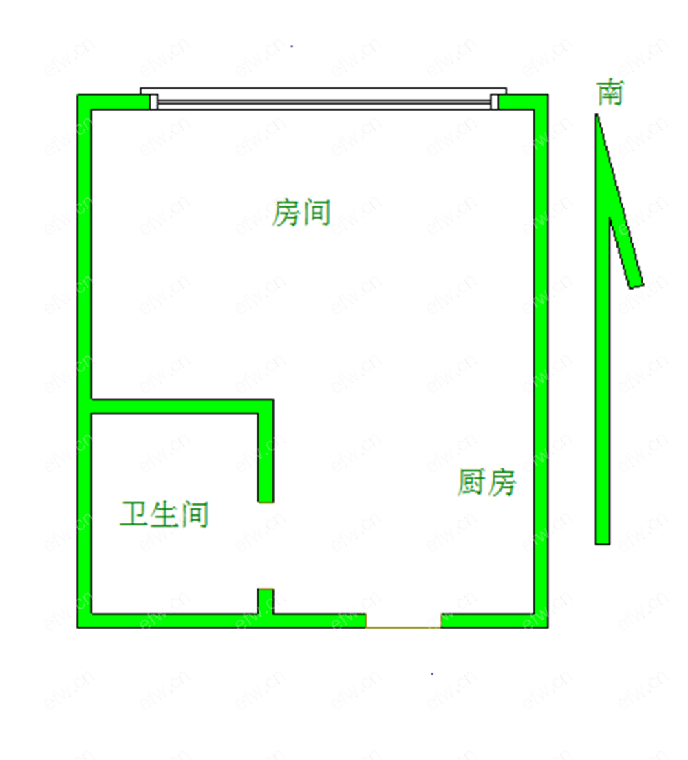 绿地观澜湾 1室1厅