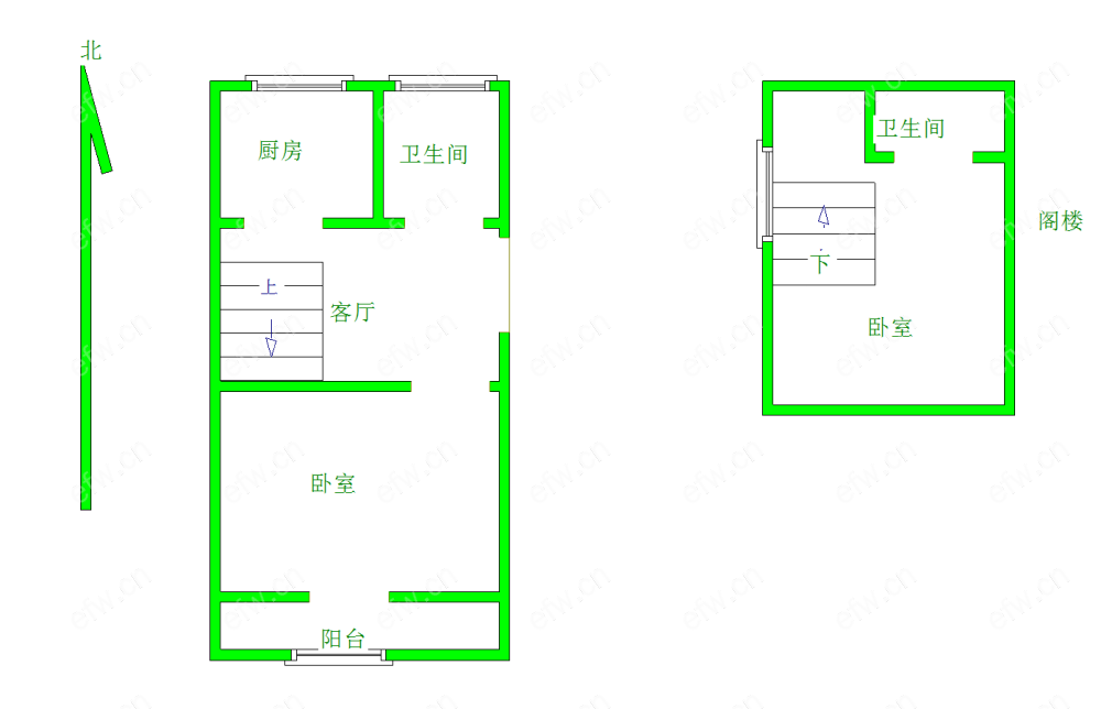 江海新村 2室1厅 45平