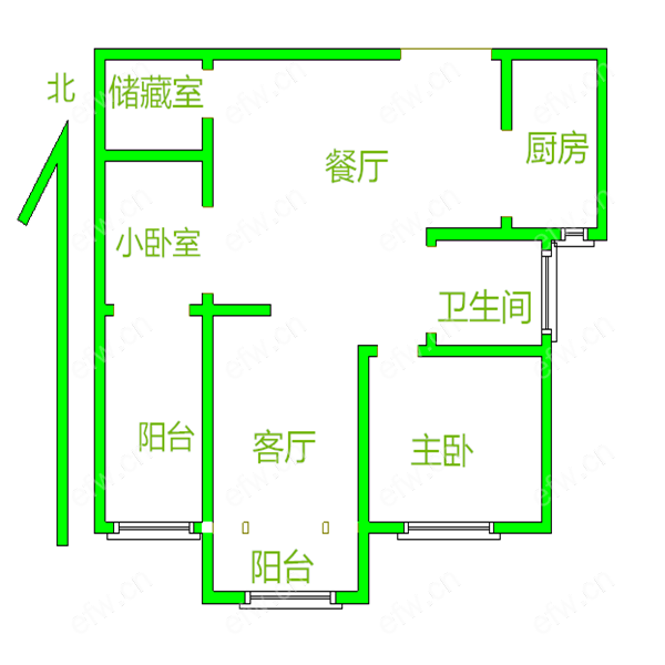 广晟苑 2室2厅