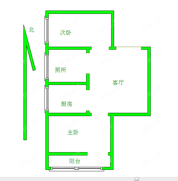 睦亲坊巷 2室1厅