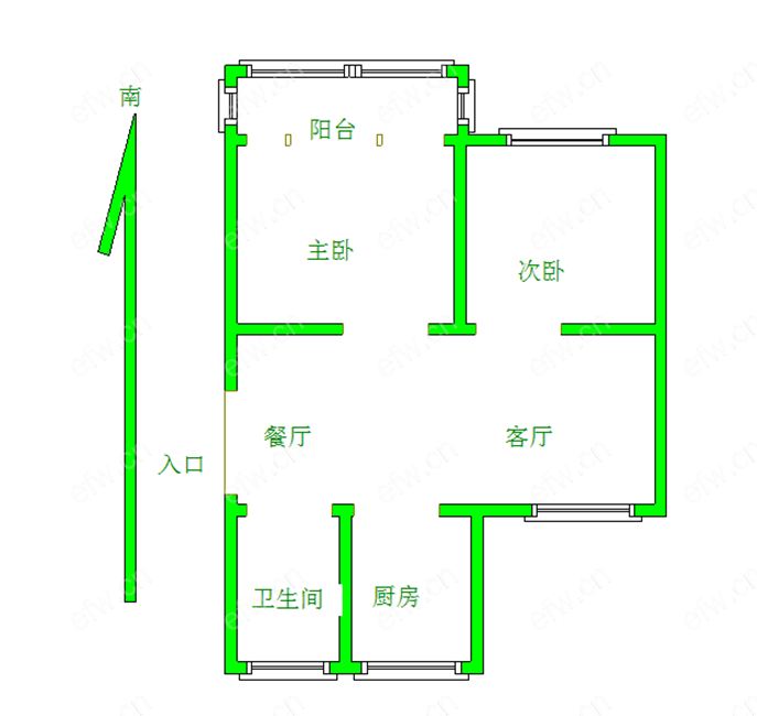 春潮花园一期 2室2厅