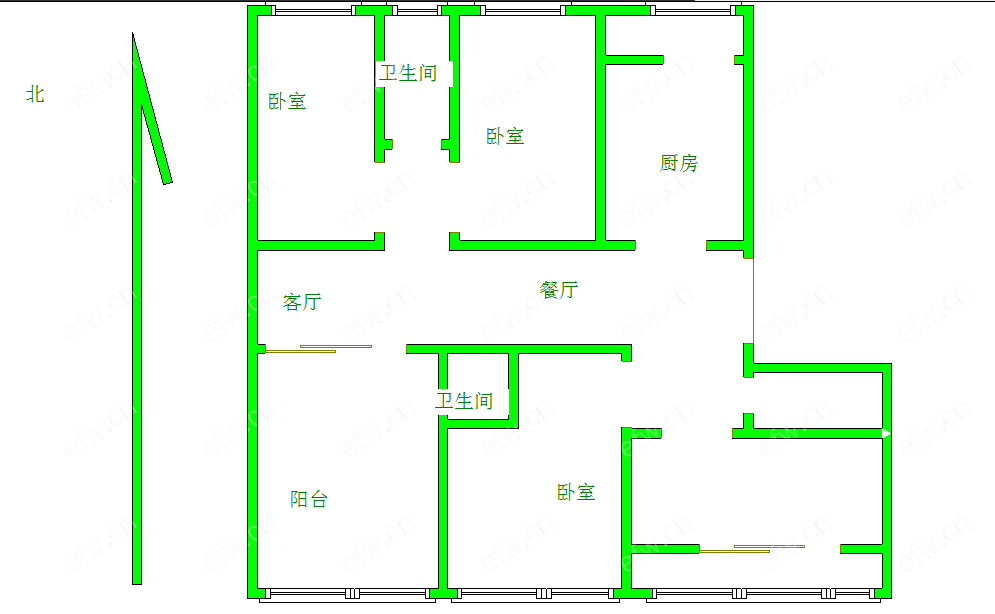 康桥丽景 经典4房 东边户 全明 精装修！