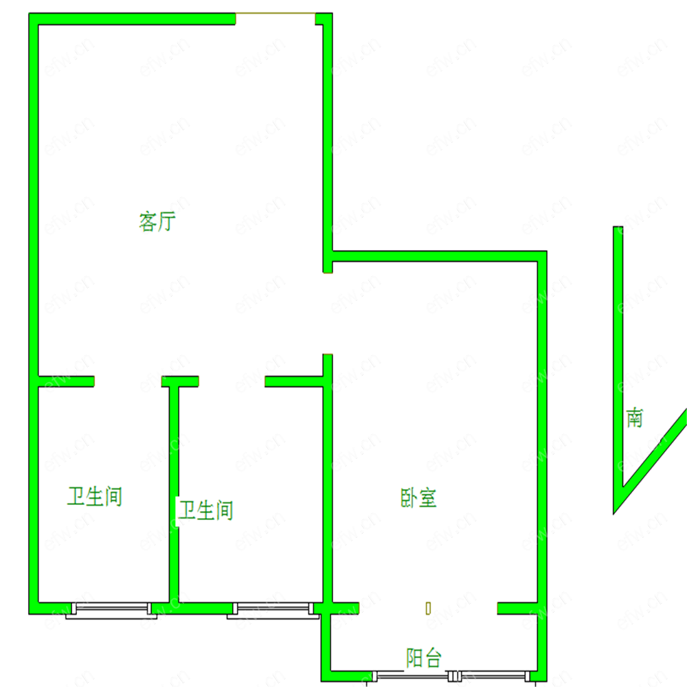 曹张新村 1室1厅