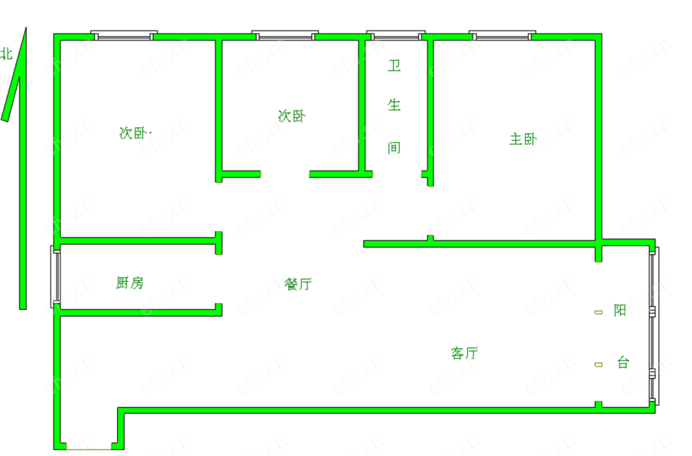 阳光100际新城 3室2厅