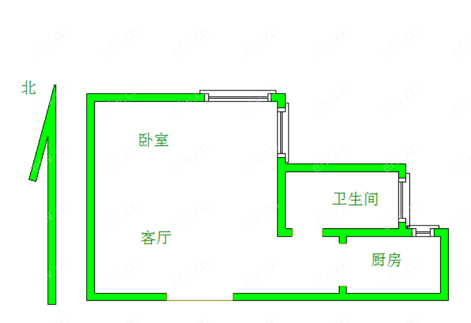 永通公寓 1室1厅