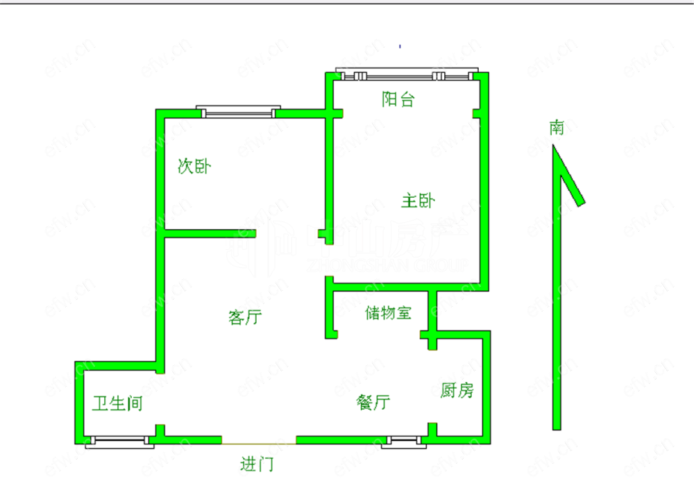 长发苑(前宋巷1-21） 1室2厅