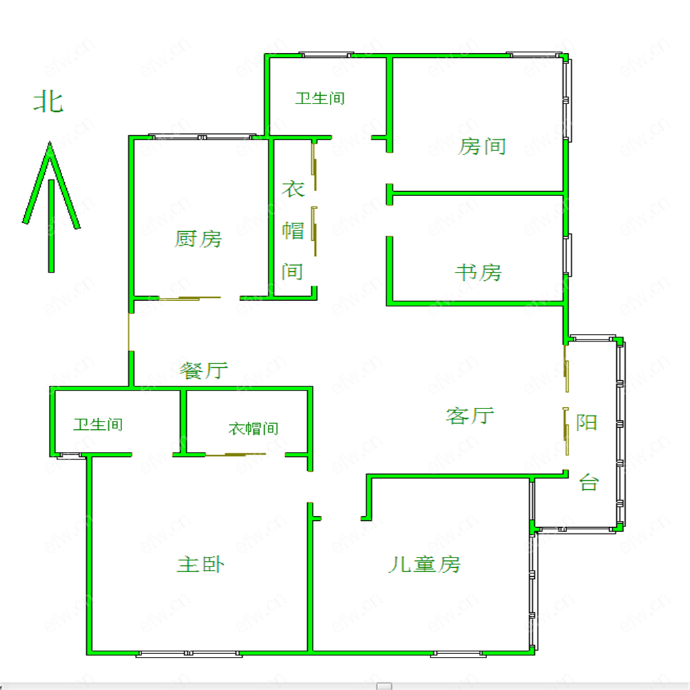 万达广场C区 4室2厅