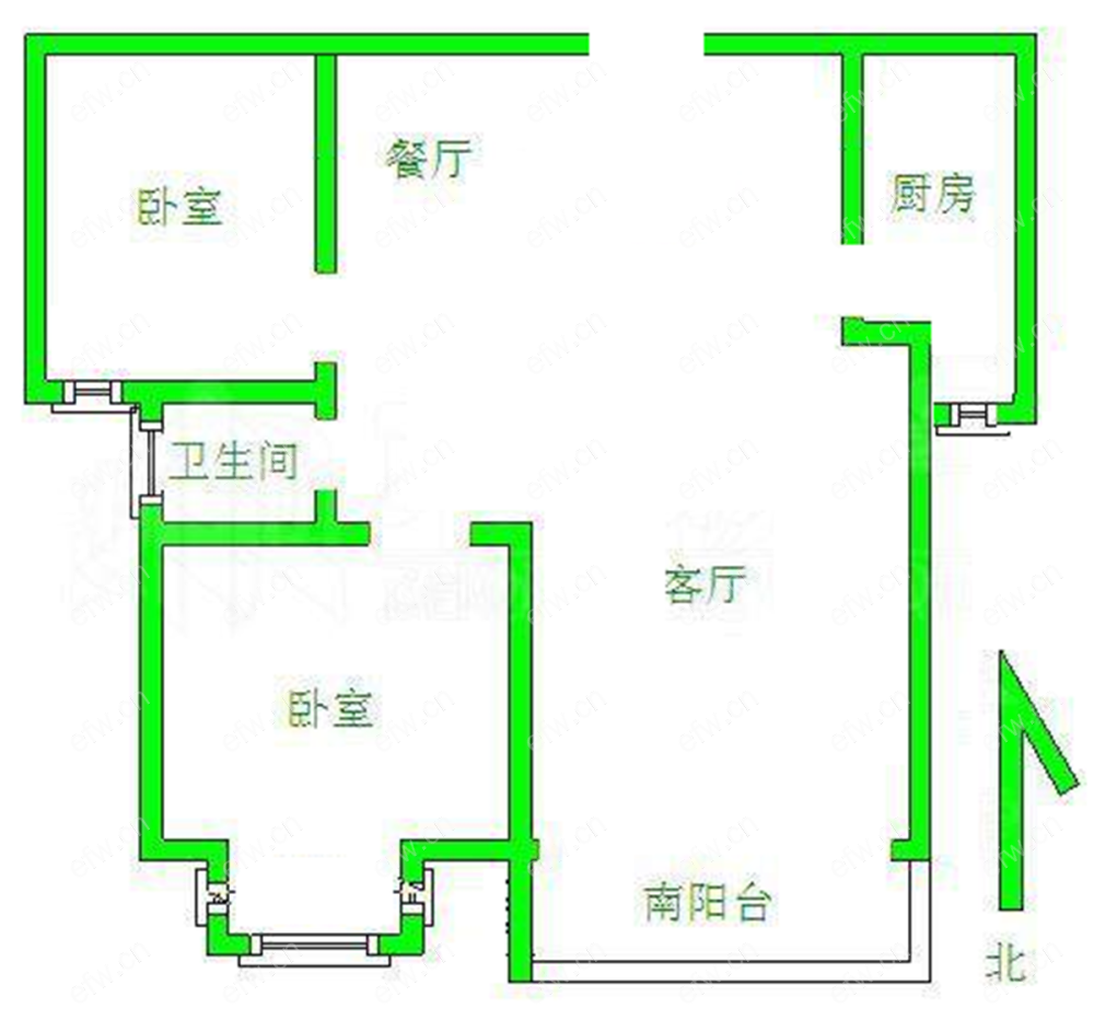 广益景苑           2室2厅