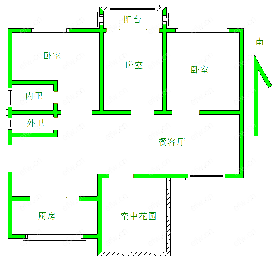 百乐和    园 3室2厅