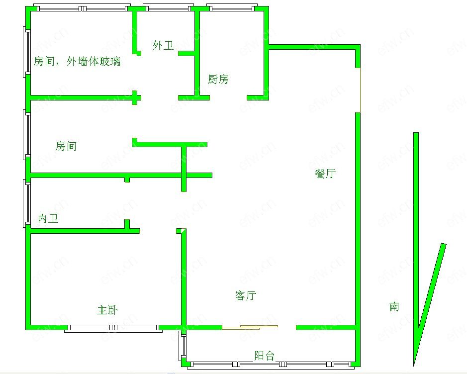 天渝骄园 3室2厅