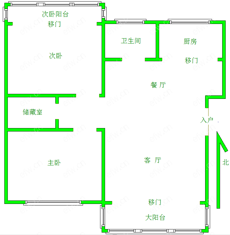 畅舜苑 经典2房 东边户 全明 精装修！