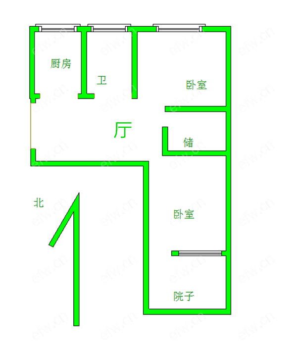 惠龙新村 2室1厅