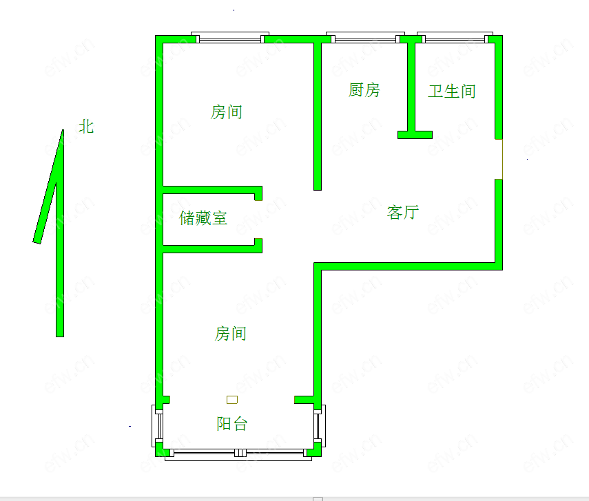 曹张新村 2室1厅