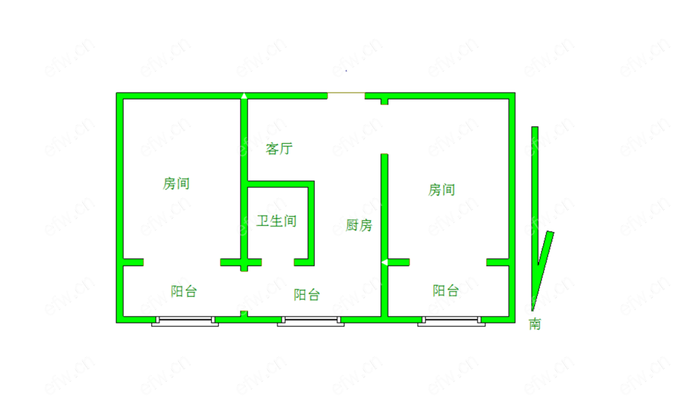 惠龙新村 2室1厅