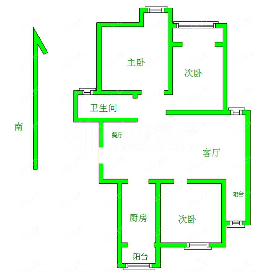 东鼎家园 3室2厅1卫