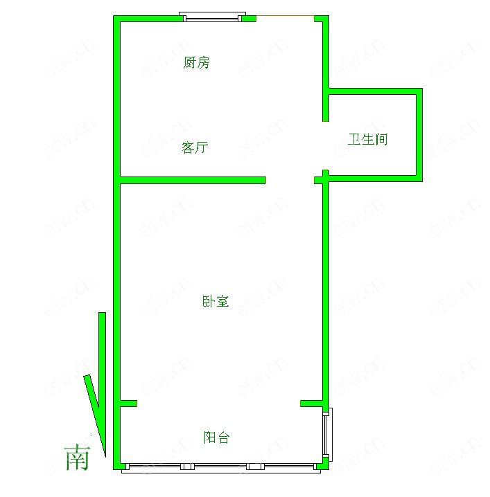 盛岸一村 1室0厅