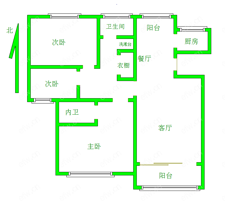 奥林花园C区 3室2厅