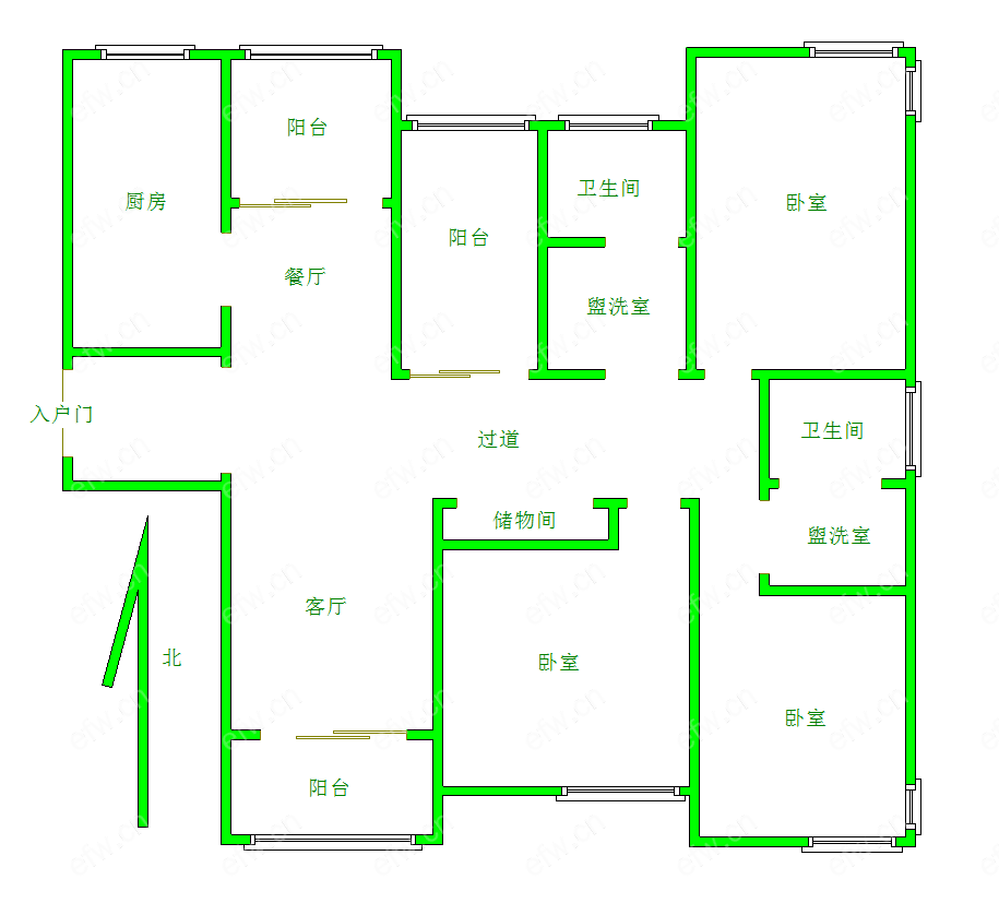 太湖国际拾壹峯 4室2厅