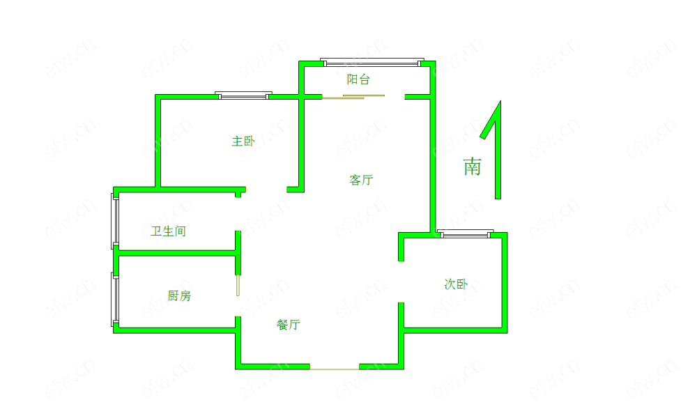 联心嘉园二期 2室1厅