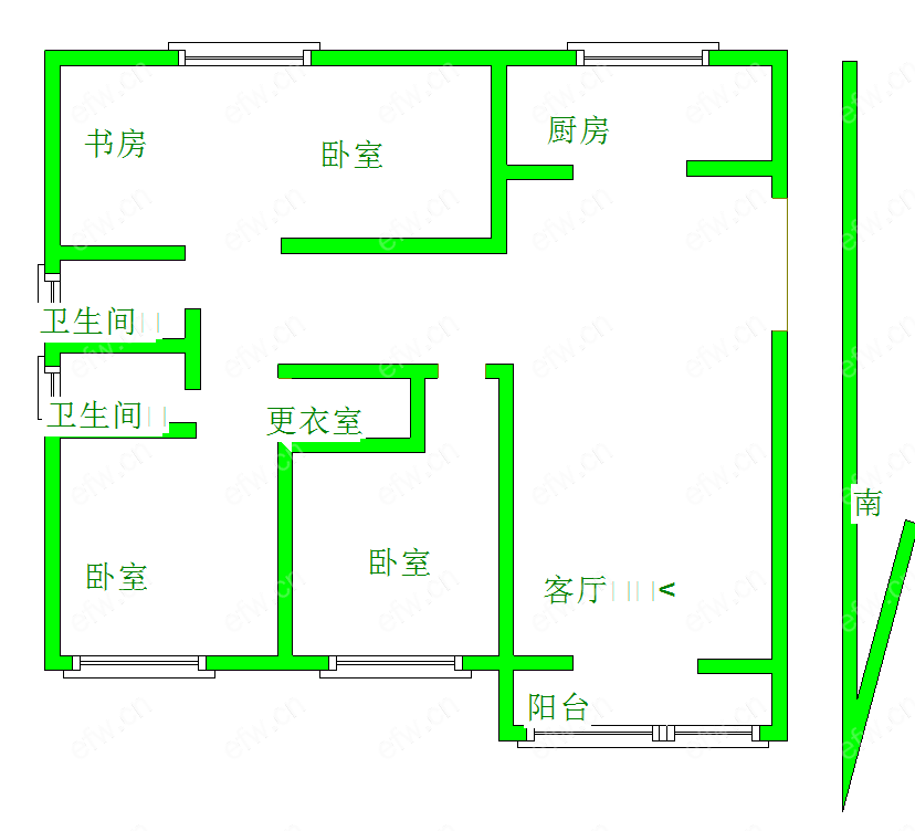 山语银城 3室2厅