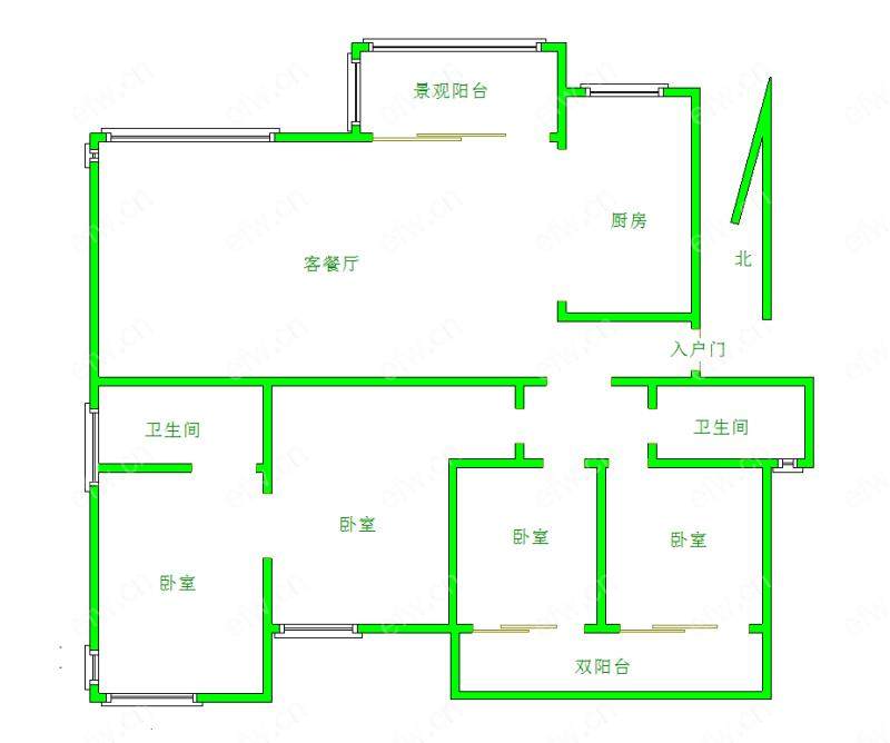 太湖国际拾壹峯 4室2厅