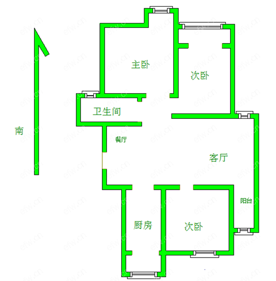 东鼎家园 3室2厅1卫