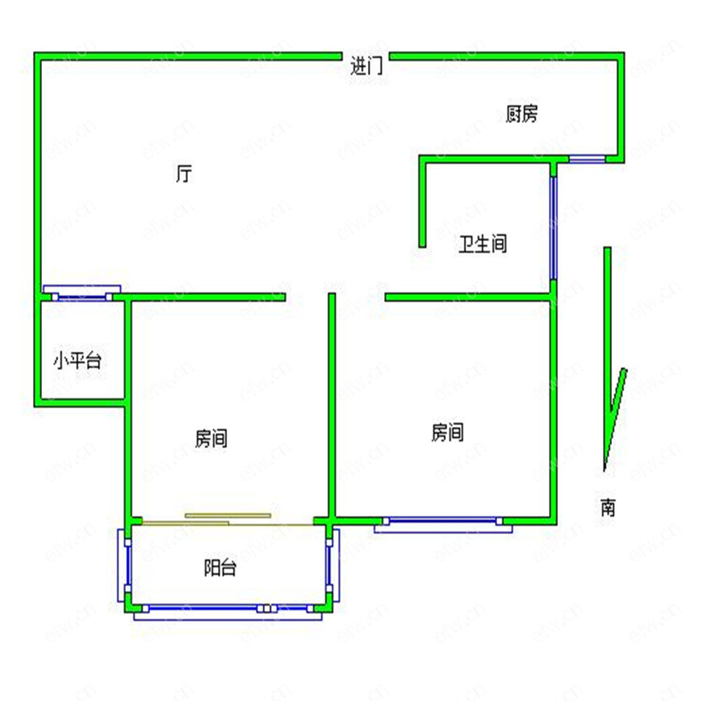 北桥人家 2室1厅