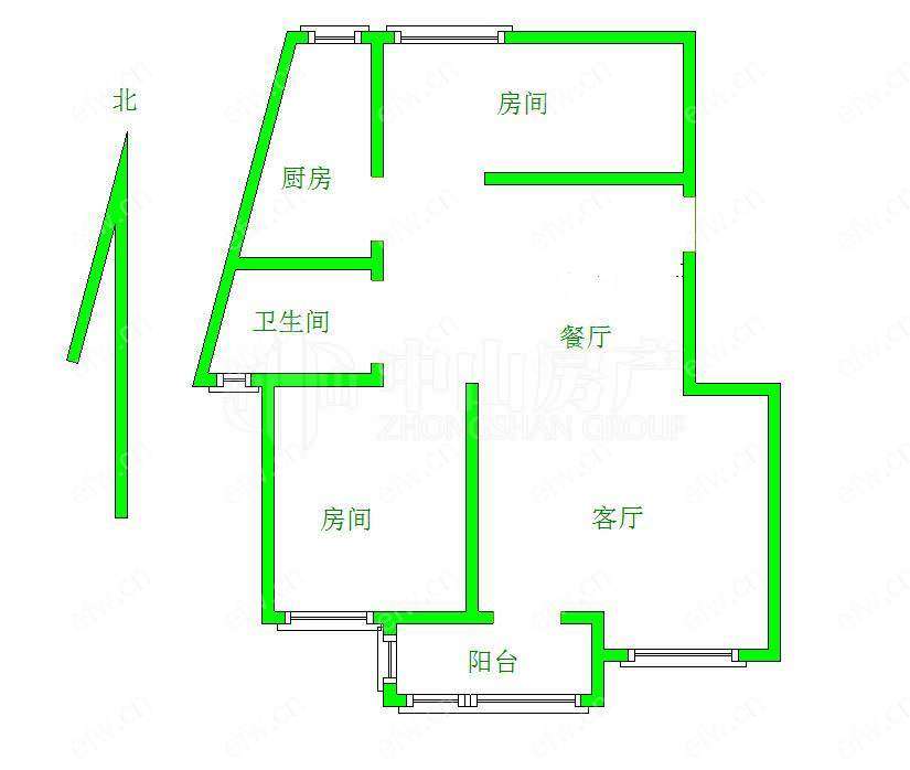 长江绿岛(奕淳公寓) 2室2厅