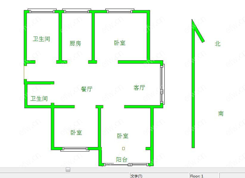 星晟花园（119-158） 3室2厅