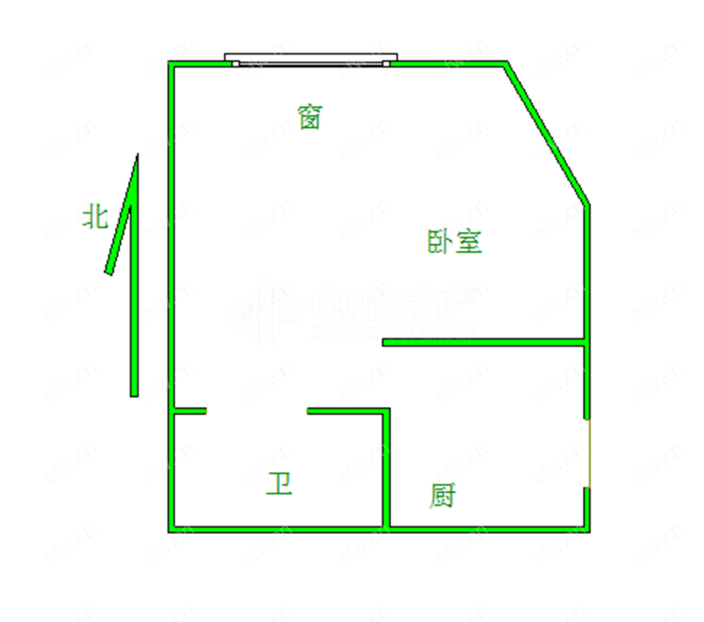 嘉德时代广场 1室1厅