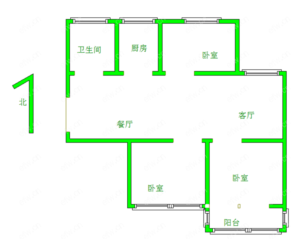 丰涵家园 3室2厅 急售