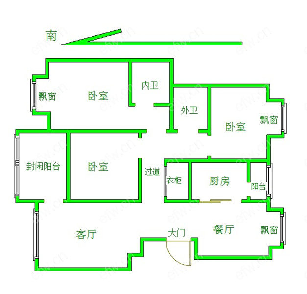 金色江南四期(集景花园) 3室2厅